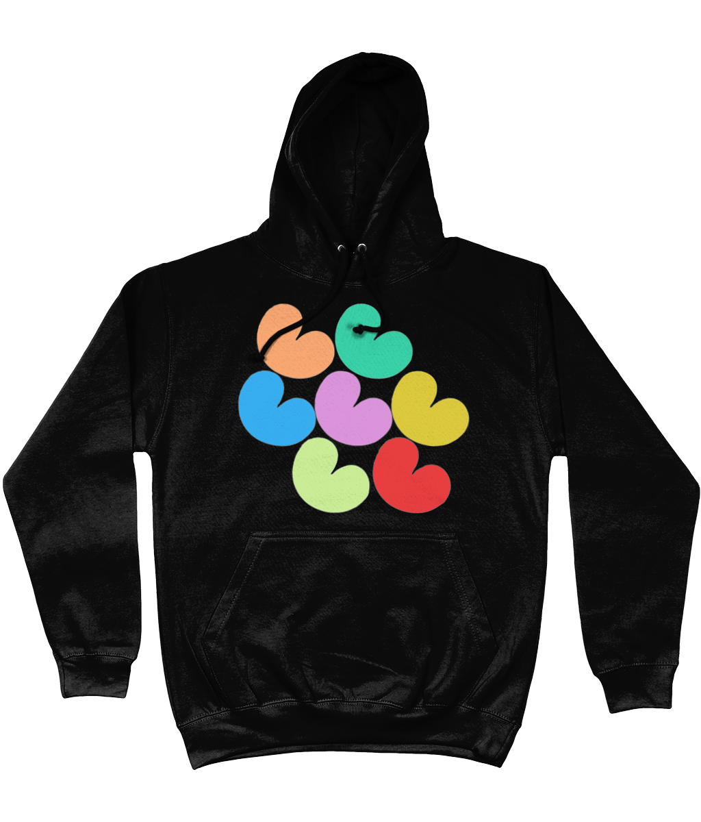Pompeblêden kleurrijk Hoodie