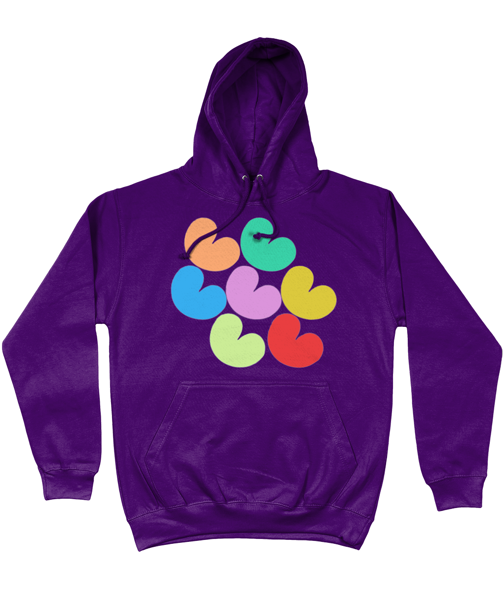 Pompeblêden kleurrijk Hoodie