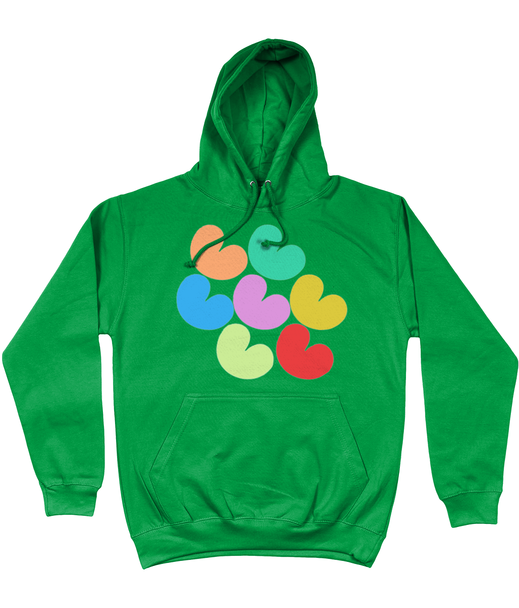 Pompeblêden kleurrijk Hoodie