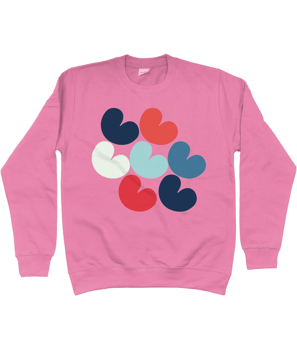 Sweatshirt met nautisch ontwerp en pompeblêden