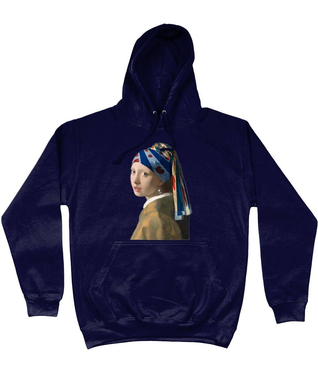 Donkere hoodie met print It Famke mei de Pearel