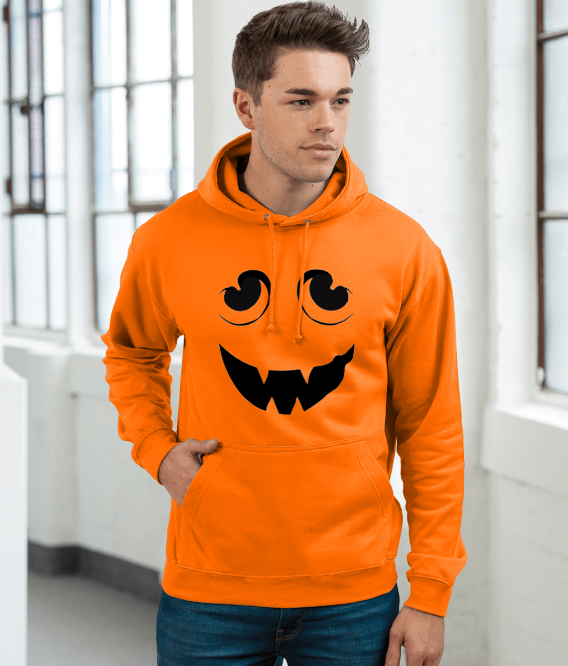 Halloween Pompoen oranje Hoodie