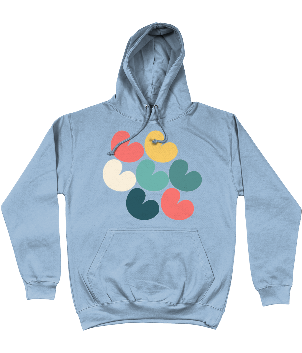 Pompeblêden kleur hoodie