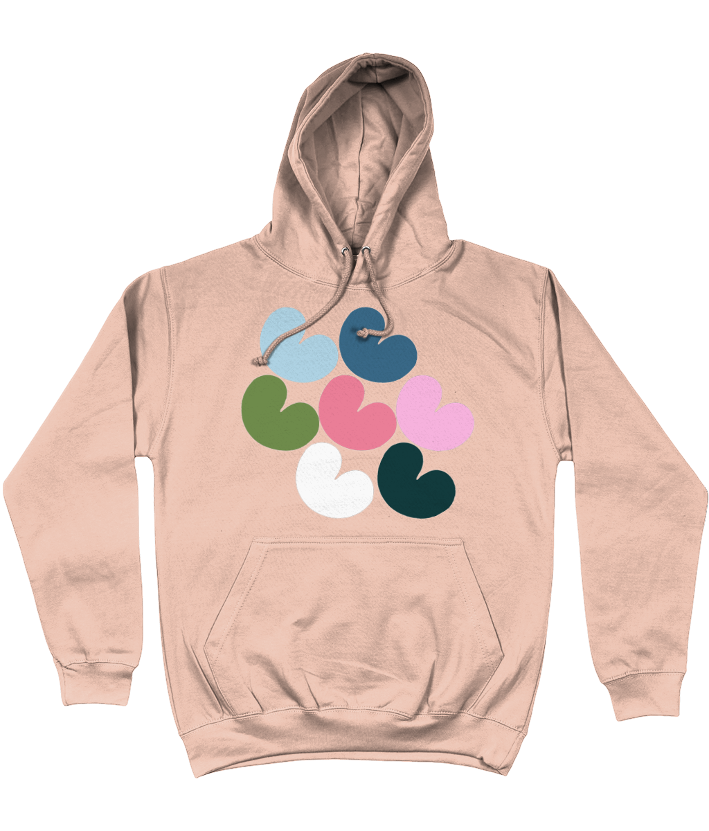 Pompeblêden soft kleur Hoodie
