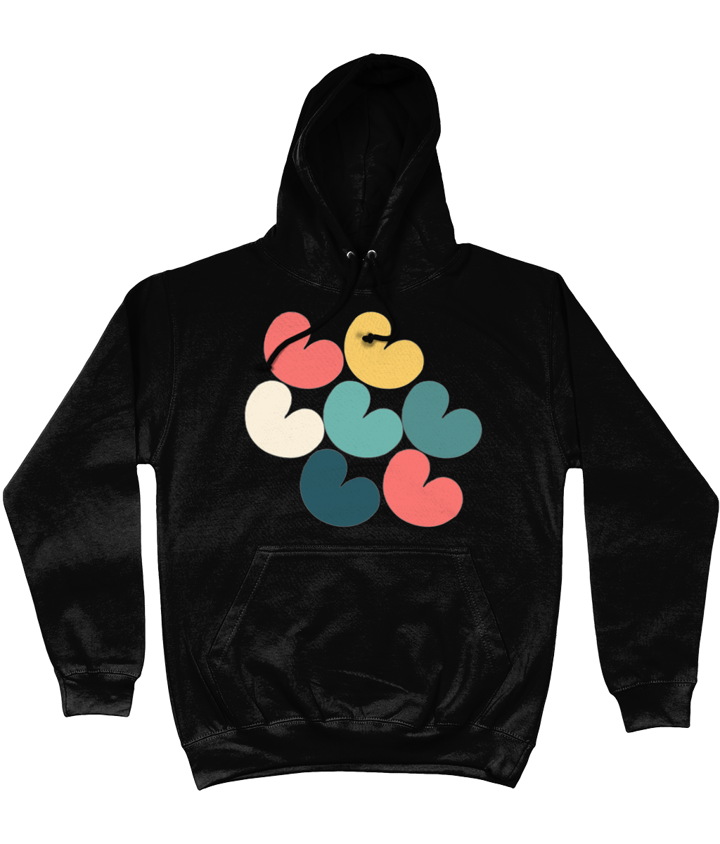 Pompeblêden kleur hoodie