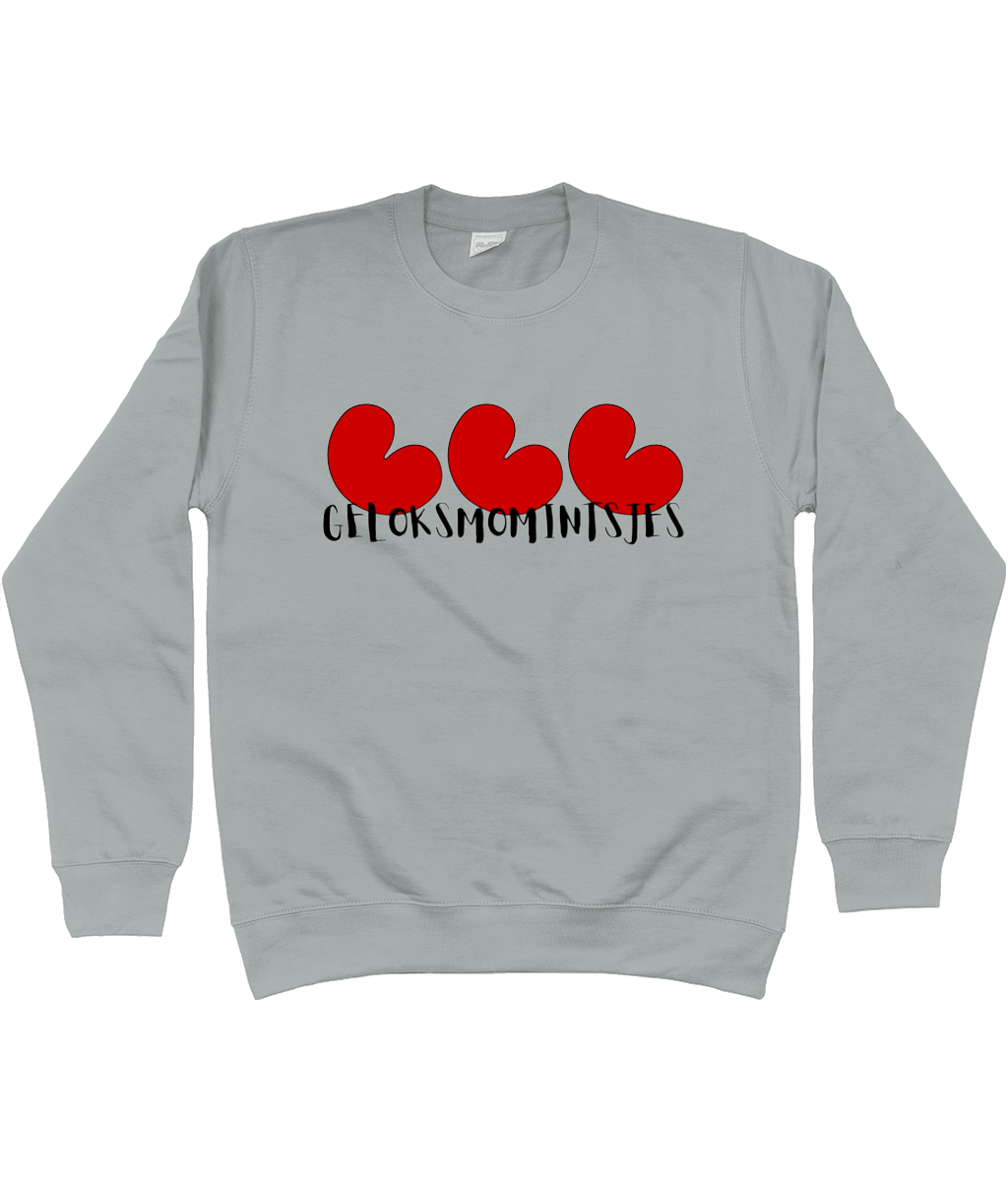 Sweater Geloksmomintsjes met pompeblêden, geschikt voor lichte kleuren – FrieseCreaties.nl