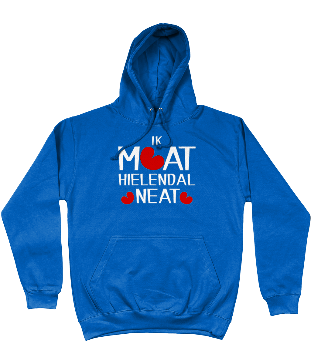 Friese hoodie met de tekst Ik moet helemaal niets, verkrijgbaar in verschillende kleuren