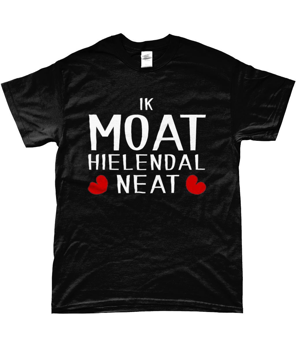Friese T-shirt met de tekst Ik moet helemaal niets, verkrijgbaar in verschillende kleuren