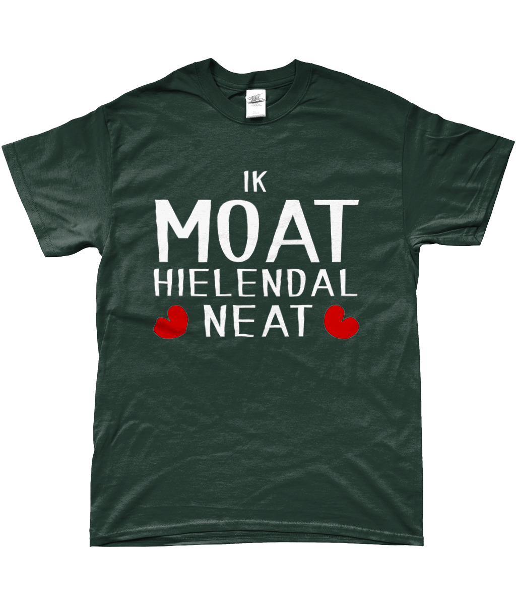 Friese T-shirt met de tekst Ik moet helemaal niets, verkrijgbaar in verschillende kleuren