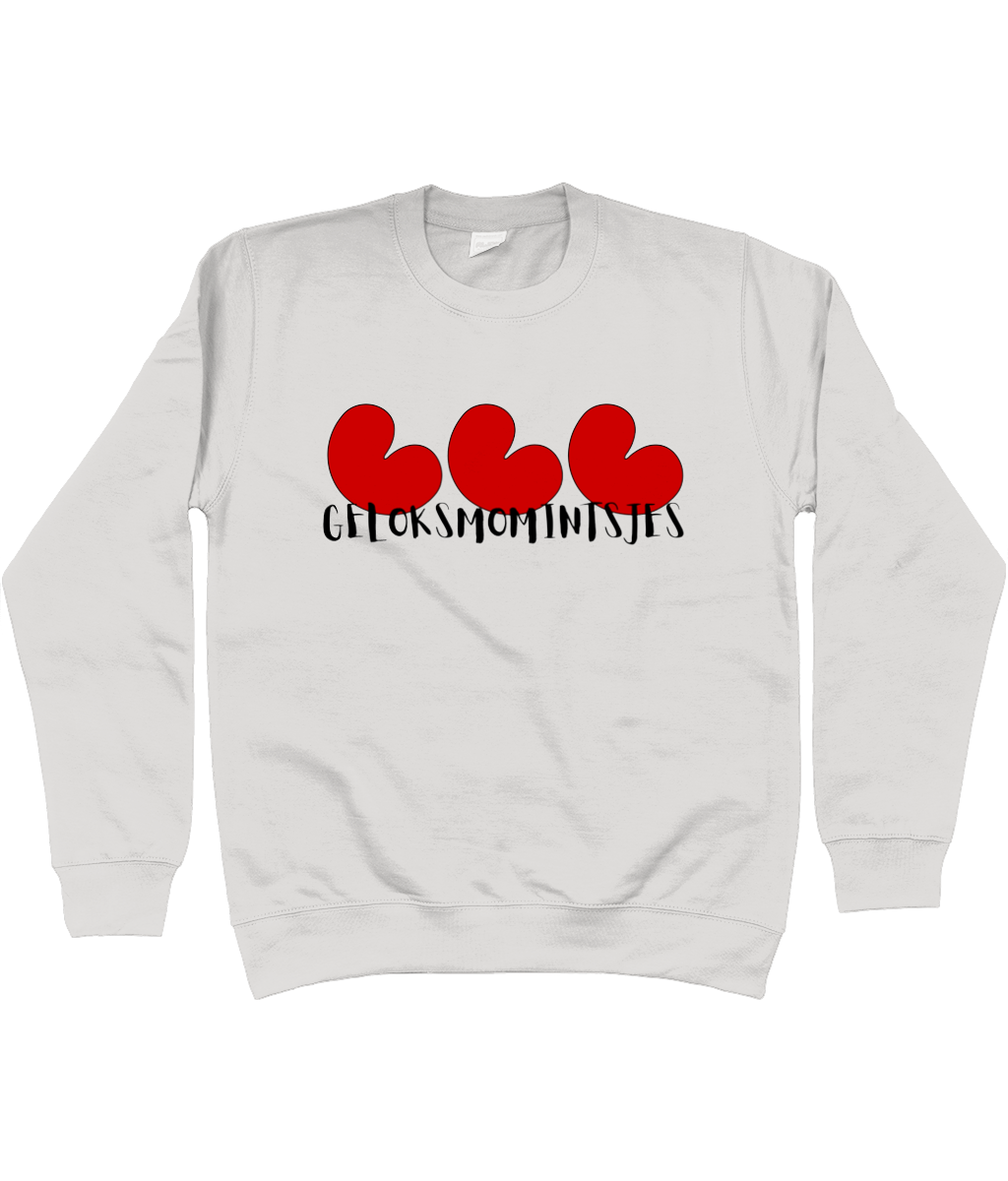 Sweater Geloksmomintsjes met pompeblêden, geschikt voor lichte kleuren – FrieseCreaties.nl