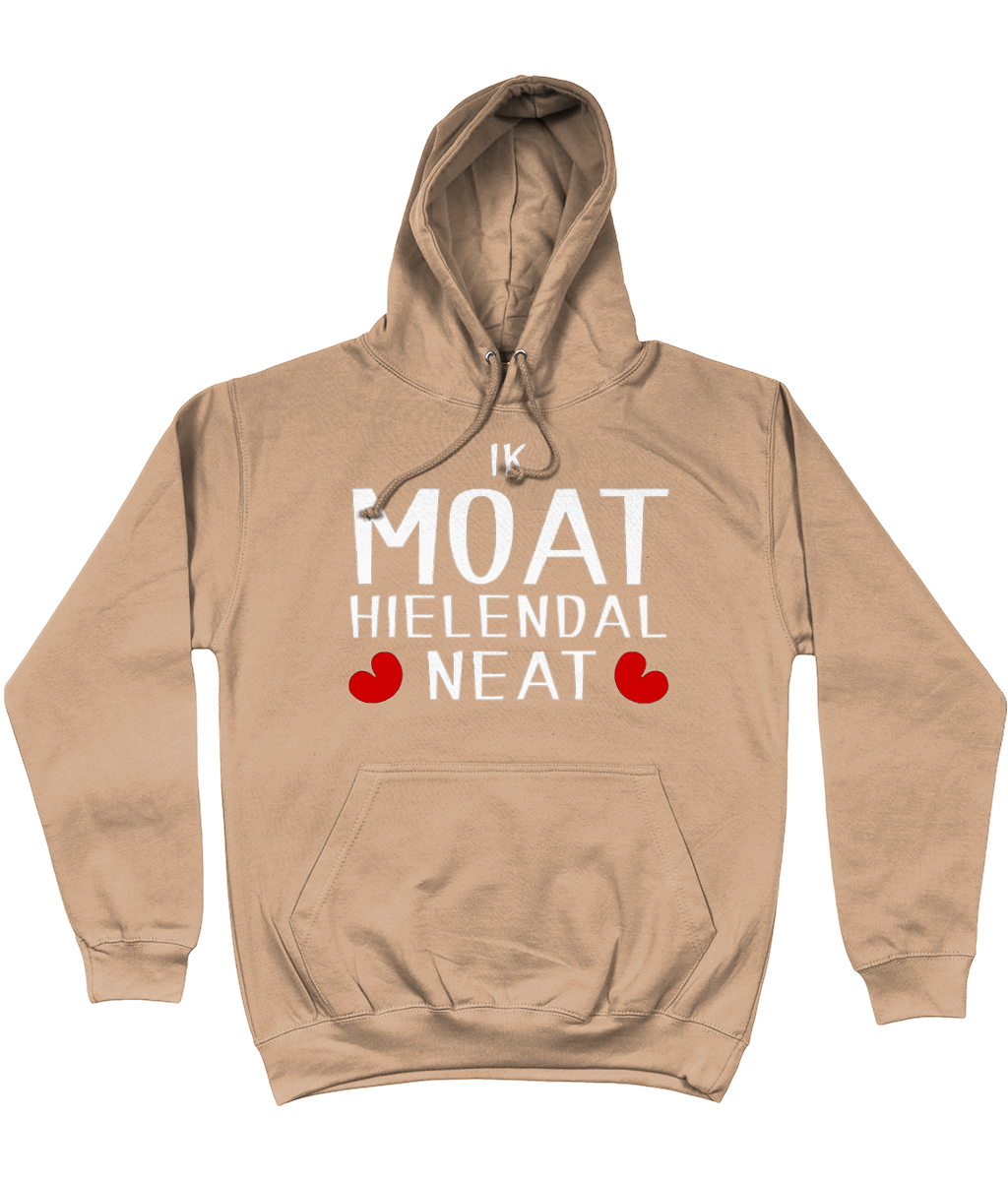 Friese sweater met de tekst Ik moet helemaal niets, verkrijgbaar in verschillende kleuren