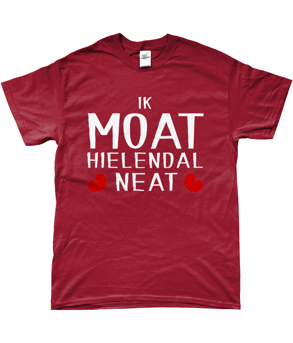 Friese T-shirt met de tekst Ik moet helemaal niets, verkrijgbaar in verschillende kleuren