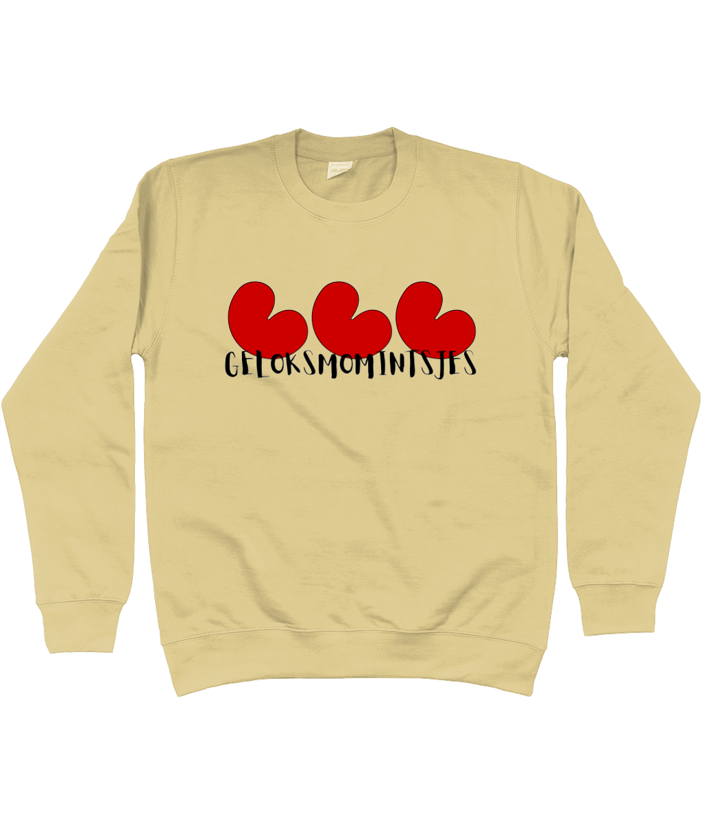 Sweater Geloksmomintsjes met pompeblêden, geschikt voor lichte kleuren – FrieseCreaties.nl