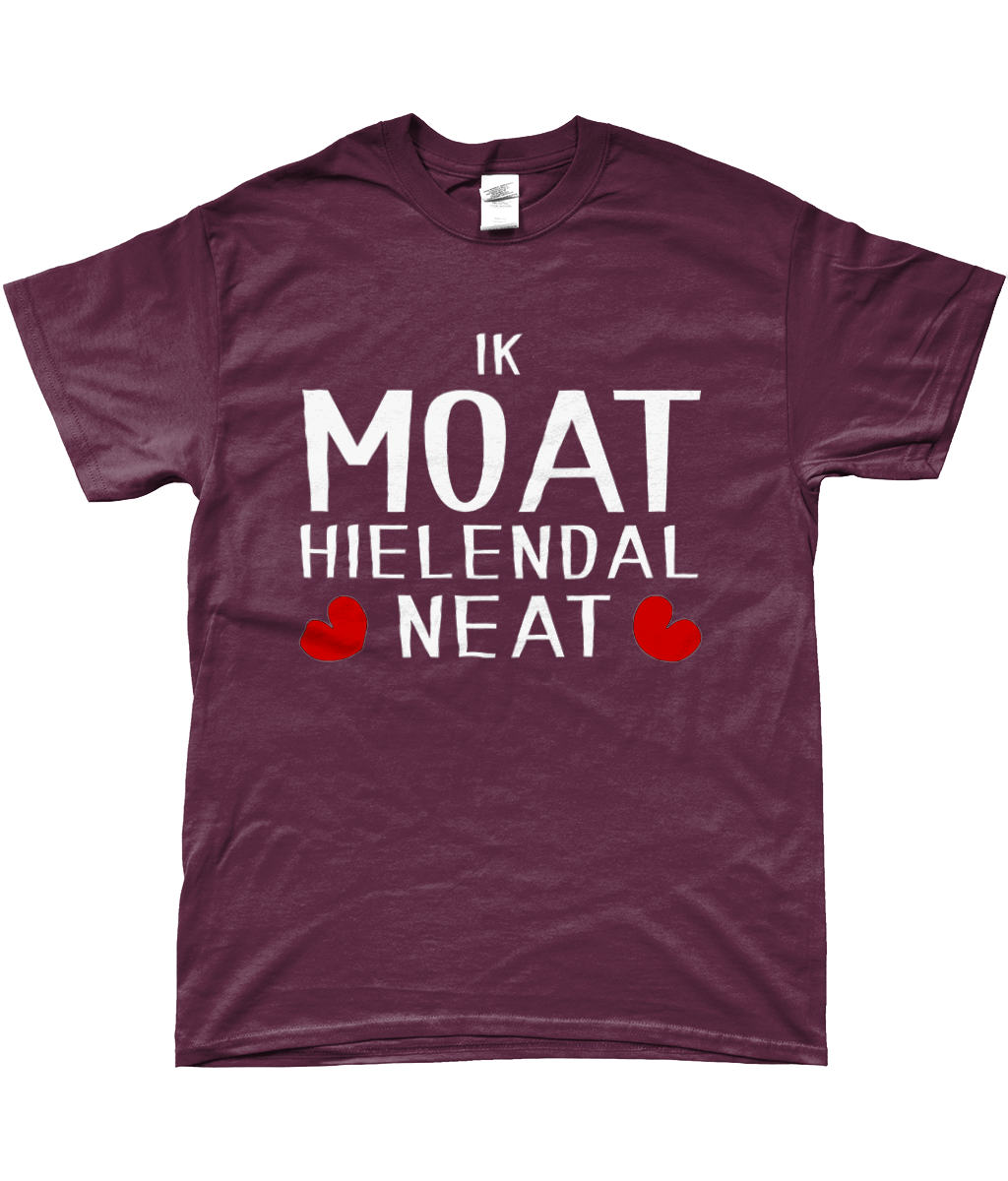 Friese T-shirt met de tekst Ik moet helemaal niets, verkrijgbaar in verschillende kleuren