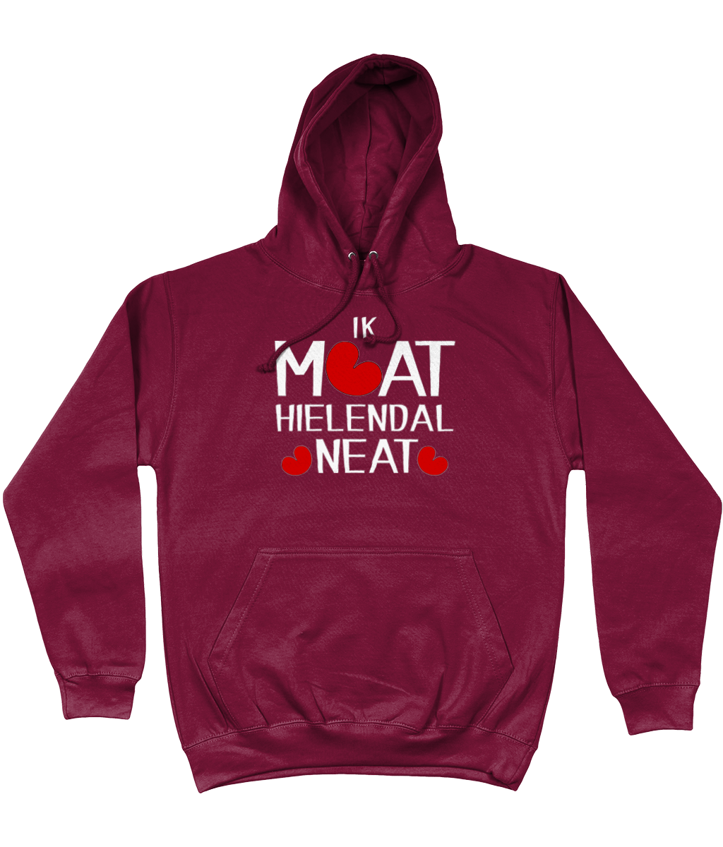 Friese hoodie met de tekst Ik moet helemaal niets, verkrijgbaar in verschillende kleuren