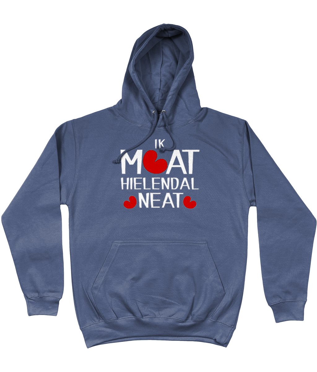 Friese hoodie met de tekst Ik moet helemaal niets, verkrijgbaar in verschillende kleuren