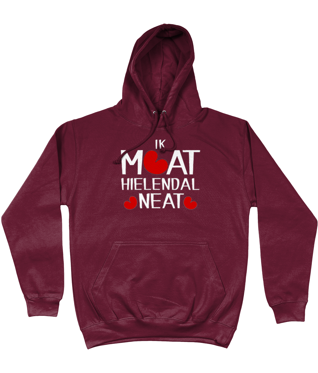 Friese hoodie met de tekst Ik moet helemaal niets, verkrijgbaar in verschillende kleuren