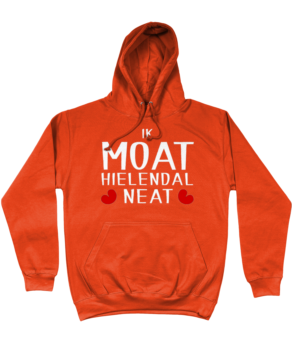 Friese sweater met de tekst Ik moet helemaal niets, verkrijgbaar in verschillende kleuren