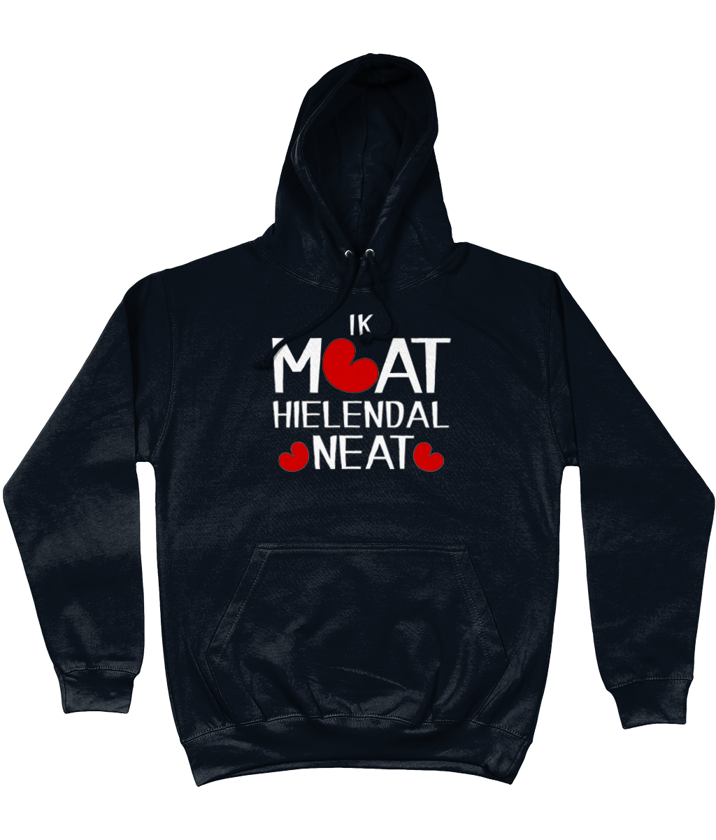 Friese hoodie met de tekst Ik moet helemaal niets, verkrijgbaar in verschillende kleuren