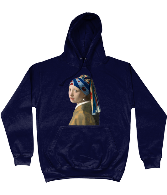 Donkere hoodie met print It Famke mei de Pearel
