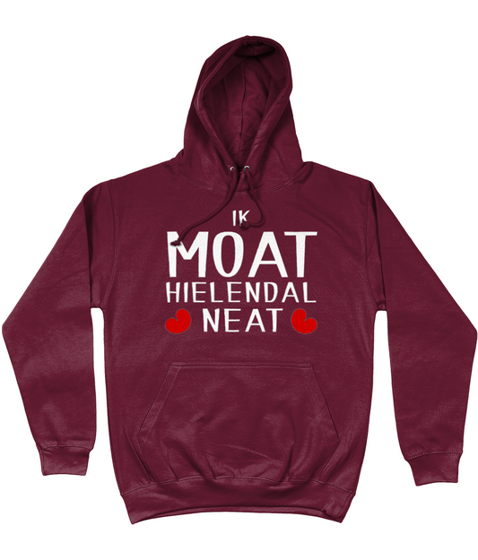 Friese sweater met de tekst Ik moet helemaal niets, verkrijgbaar in verschillende kleuren