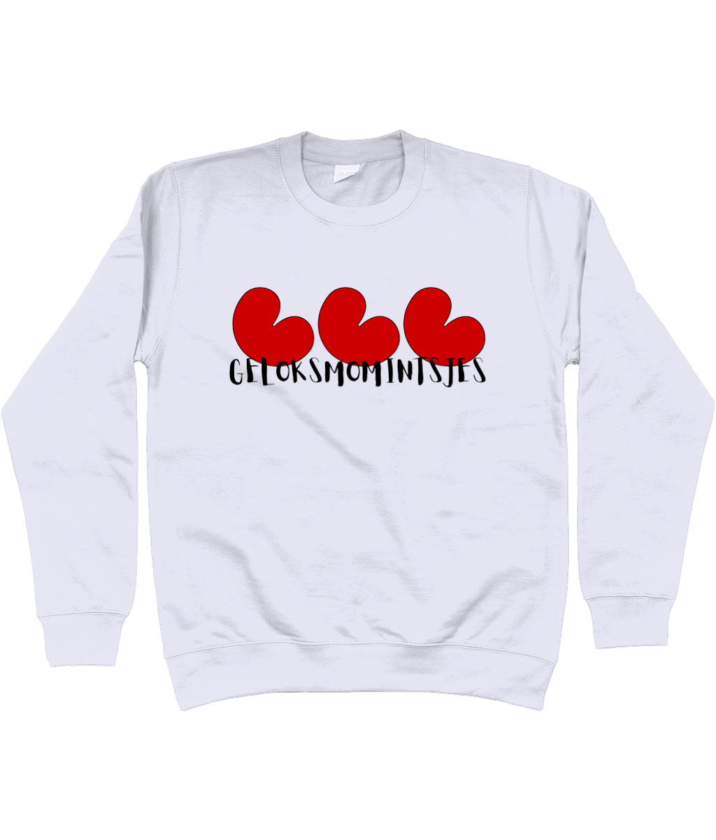 Sweater Geloksmomintsjes met pompeblêden, geschikt voor lichte kleuren – FrieseCreaties.nl