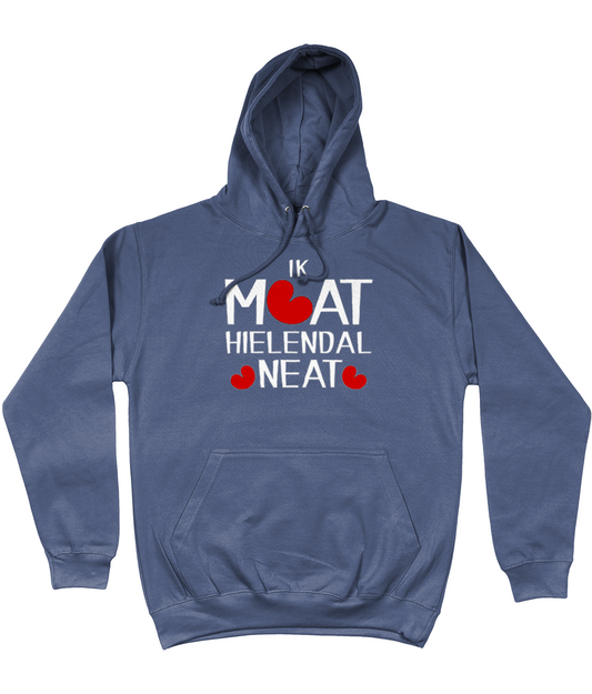Friese hoodie met de tekst Ik moet helemaal niets, verkrijgbaar in verschillende kleuren